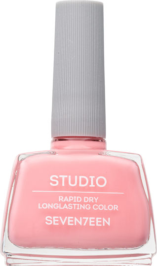 Seventeen Studio Rapid Dry Lasting Color Gloss Βερνίκι Νυχιών Quick Dry Ροζ 110 12ml