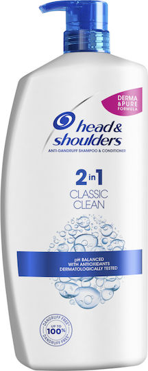 Head & Shoulders 2in1 Classic Clean Sampon De Par Anti Mătreață Pentru Toate Tipurile De Păr 900ml