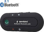 Gembird Bluetooth Αυτοκινήτου BTCC-03 για το Αλεξήλιο (Multipoint / με USB θύρα Φόρτισης)