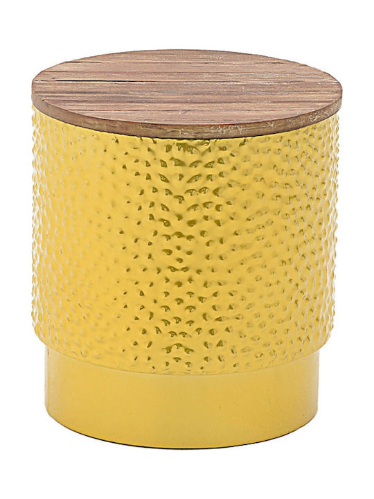 Stool For Living Room Metallic Gold 39x39x42cm