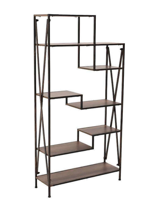 Bookcase Black 70x25x138cm