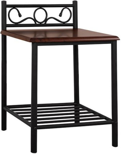 Suzie Μεταλλικό Μαύρο 45x35x48cm HM388