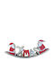 Inart Christmas Wooden Figure Sign Red Length 30cm