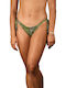 Rock Club BP-3103 Bikini Slip with Ties Khaki BP3103.khaki-snake