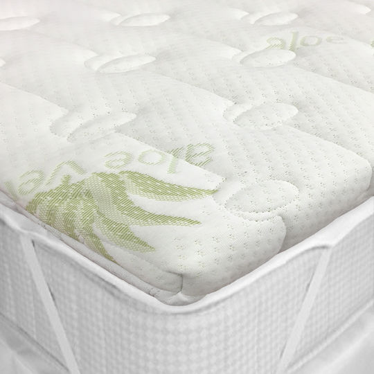 Palatex Matratzentopper Basic King Size Schaumstoff Mit Aloe Vera & Gummibänder 180x200x5cm