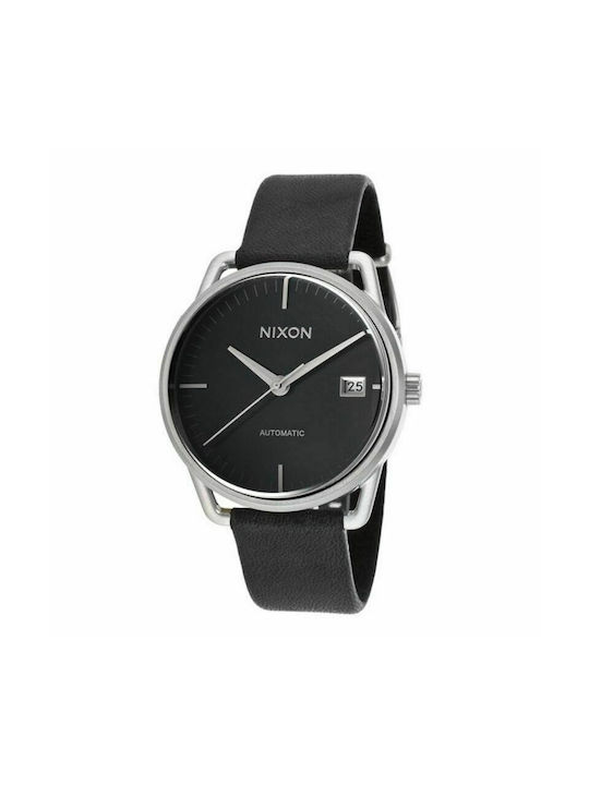 Nixon Watch Automatic with Black Leather Strap A199-000-00