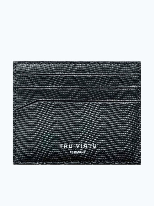 Wallet Soft Δερμάτινο Ανδρικό Πορτοφόλι Καρτών Μαύρο