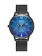 Welder Slim Herrenuhr 42mm Chronograph Batterie mit Schwarz Metallarmband