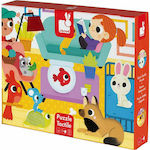 Puzzle pentru Copii Tactile Pets 20buc Janod