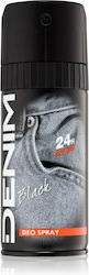 Denim Black 24H Action Deo Αποσμητικό 24h σε Spray 150ml