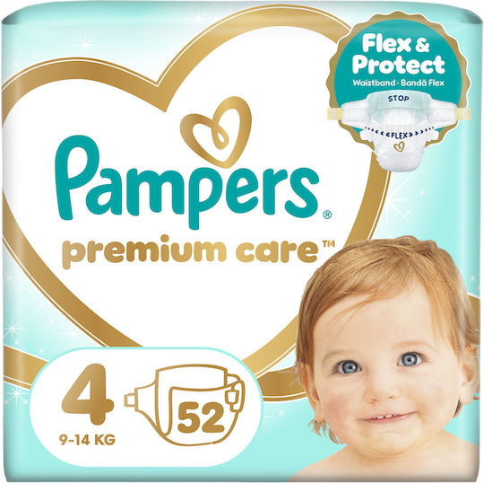 Pampers Πάνες με Αυτοκόλλητο Premium Care 1+1 No. 4 για 9-14kg 104τμχ