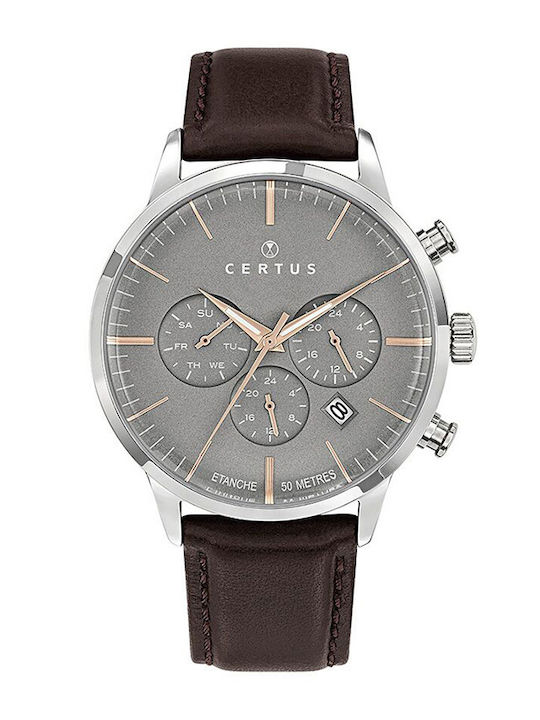 Certus Watch Battery with Leather Strap