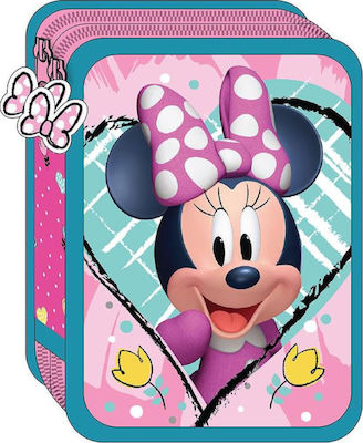 Diakakis Minnie Pencil Case Full with 2 Compartments Multicolored