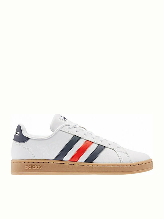 Adidas Grand Court Sneakers Cloud White / Trace Blue / Active Red