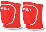 Amila 83007 Adults Volleyball Knee Pads Red Medium