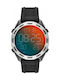 Diesel Crusher Digital Watch Chronograph Battery with Black Rubber Strap