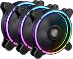 Enermax T.B. RGB AD. Case Fan 120mm με Σύνδεση 4-Pin PWM 3τμχ