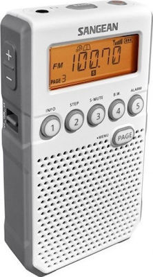 Sangean DT-800 Mini Radio Battery White