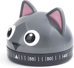 Kikkerland Αναλογικό Χρονόμετρο Κουζίνας Γάτα Αντίστροφης Μέτρησης