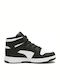 Rebound LayUp Sneakers PS Kids Sports Shoes Basketball with Hoop & Loop Closure Black