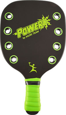 "το αγόρι" Power Strandracket Schwarze 380gr mit Geradem Griff Grüne