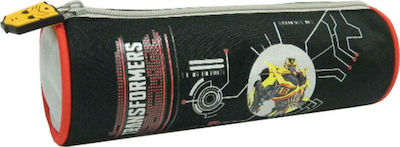 Bagtrotter Transformers Pencil Case Barrel with 1 Compartment Black