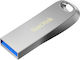 Sandisk Ultra Luxe 128GB USB 3.1 Stick Silber