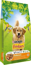 Purina Friskies Vitafit Balance 10kg Dry Food for Adult Dogs with Chicken and Vegetables