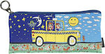 Fridolin Taxi Rizzi Pencil Case with 1 Compartment Blue