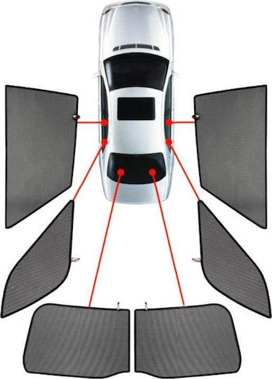 CarShades Seitenschatten Auto-Sonnenschutz Fünftürer 5D 4Stücke