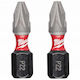 Milwaukee Shockwave Set 2 Screwdriver Bits Star/Torx
