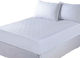 Ariete Single Quilted Mattress Cover Fitted White 100x200cm