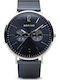 Bering Time Men's Watch 40mm Battery with Blue Metal Bracelet