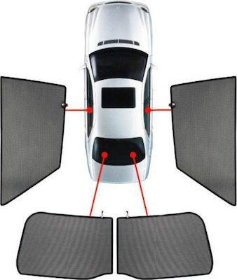 CarShades Car Side Shades for Toyota Corolla Tinted Black Five Door (5D) 4pcs PVC.