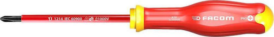 Facom Electrician VDE 1000V Long Screwdriver Cross Size PH1x210mm