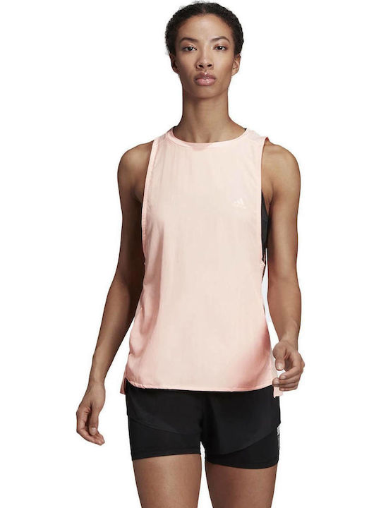 Adidas Αμάνικη Γυναικεία Αθλητική Μπλούζα Ροζ