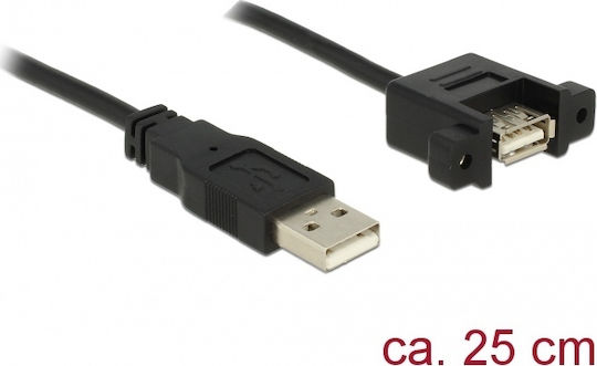 DeLock USB 2.0 Cable USB-B male - USB-A female 0.25m (85462)