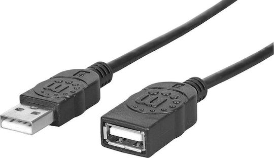 Manhattan USB 2.0 Cable USB-A male - USB-A female 1m (308519)