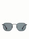 Hawkers Sixgon Men's Sunglasses with Black Metal Frame and Black Lens