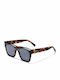 Hawkers Narciso Men's Sunglasses with Brown Tartaruga Acetate Frame and Blue Lenses