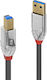 Lindy USB 3.0 Kabel USB-A-Stecker - USB-B-Stecker Schwarz 3m 36663