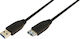 LogiLink USB 3.0 Кабел USB-A мъжки - USB-A женски Черен 1м CU0041