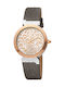 Just Cavalli Vibrazioni Watch with Brown Leather Strap