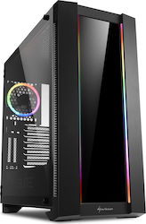 Sharkoon Elite Shark CA200G Gaming Midi-Turm Computergehäuse mit RGB-Beleuchtung Schwarz