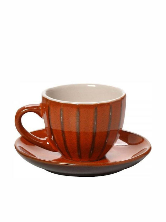 Espiel Magnifico Porcelain Espresso Cup Set 91ml Orange