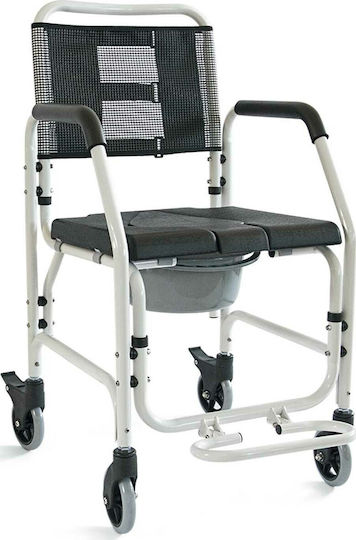 Vita Orthopaedics Scaun Cu Rotile De Baie Cu Spate Simplu 44.5cm 09-2-165 Alb