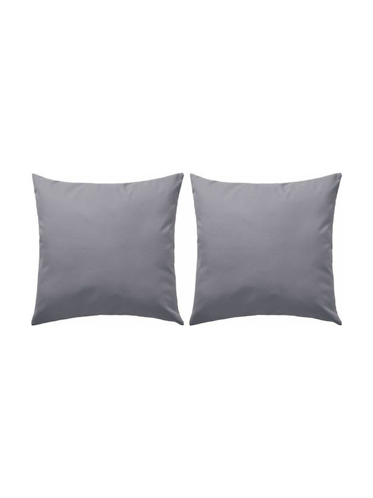 vidaXL Sofa Cushion Gray 2pcs 45x45cm.