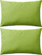 vidaXL Sofa Cushion Green 2pcs 40x40cm.