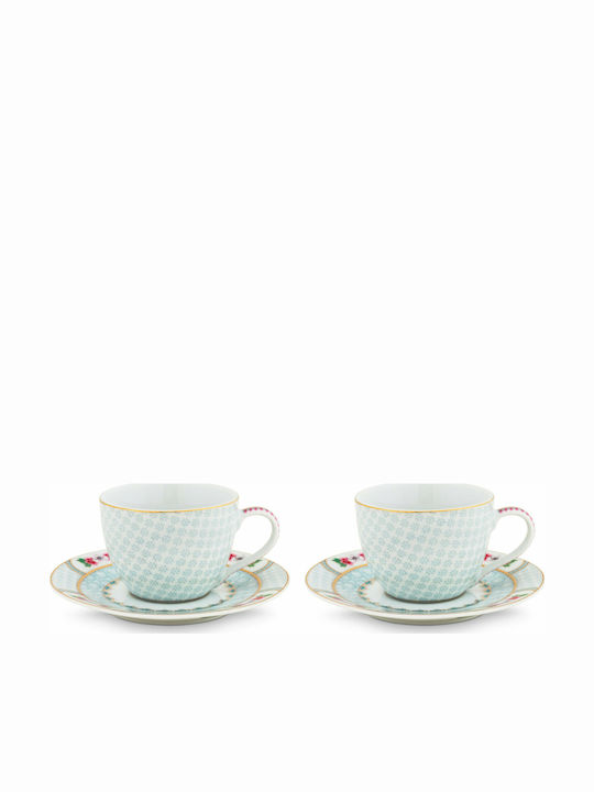 PiP Studio Blushing Birds Porcelain Espresso Cup Set 120ml White 2pcs