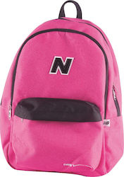 New Balance Σχολική Τσάντα Πλάτης Γυμνασίου - Λυκείου σε Ροζ χρώμα Μ30 x Π10 x Υ43cm